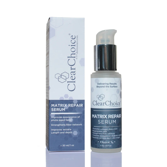 ClearChoice Matrix Repair Serum with packaging on a white background