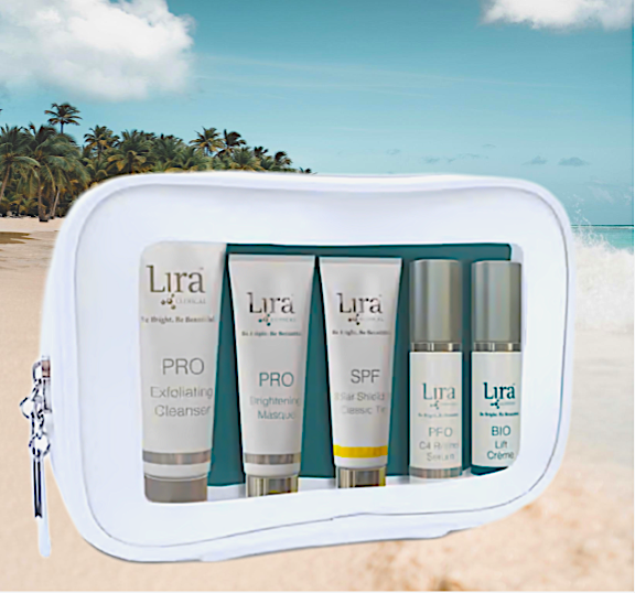 Lira Clinical Travel + Care Kit Anti-Aging/Firming Free with $200+ Purchase using code: LCKIT