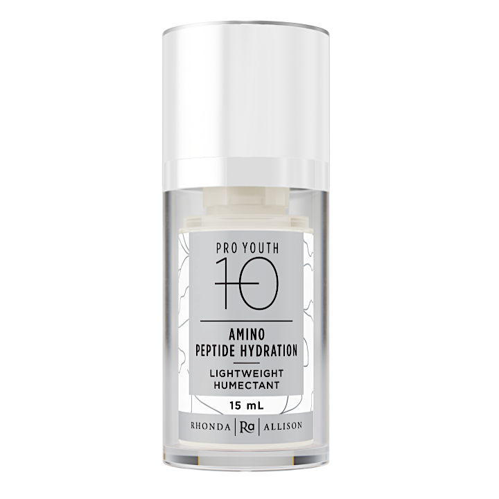 Skincare serum bottle labeled 'Pro Youth 10' on a white background