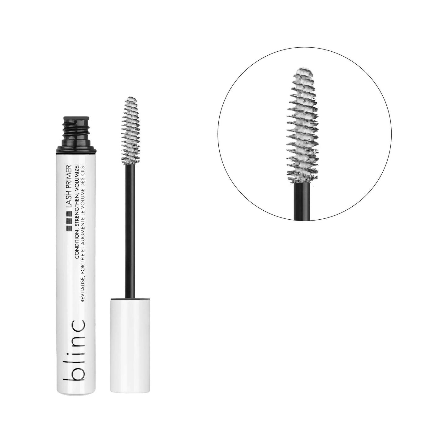 Blinc lash primer with brush on a white background