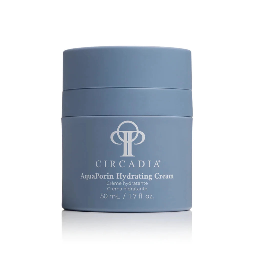 Circadia AquaPorin Hydrating Cream jar on a white background