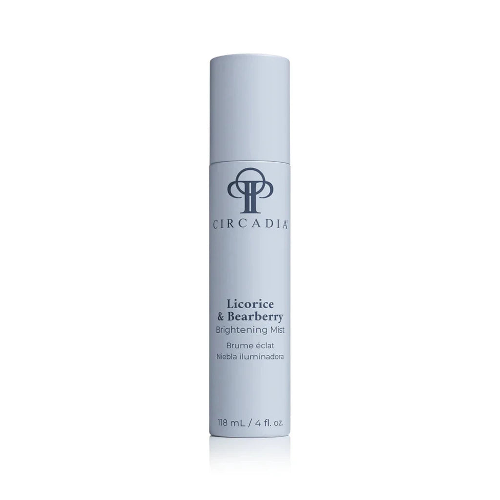 Circadia Licorice & Bearberry Brightening Mist bottle on a white background