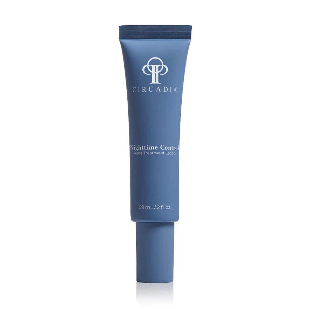 Circadia nighttime control treatment lotion tube on a white background