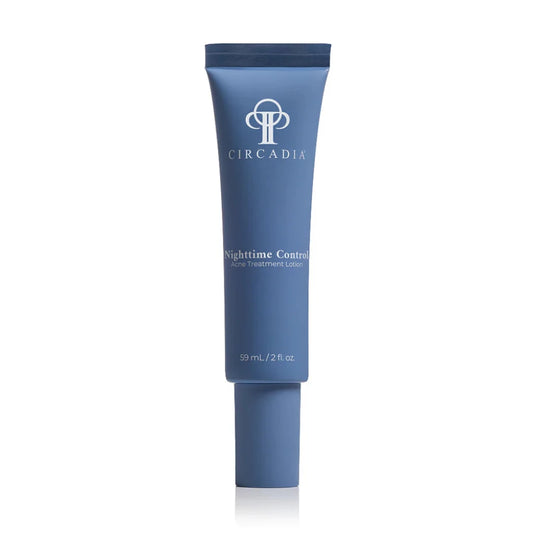 Circadia nighttime control treatment lotion tube on a white background