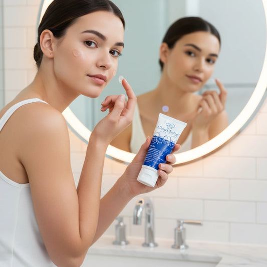 ClearChoice tube of acne gel on a white background