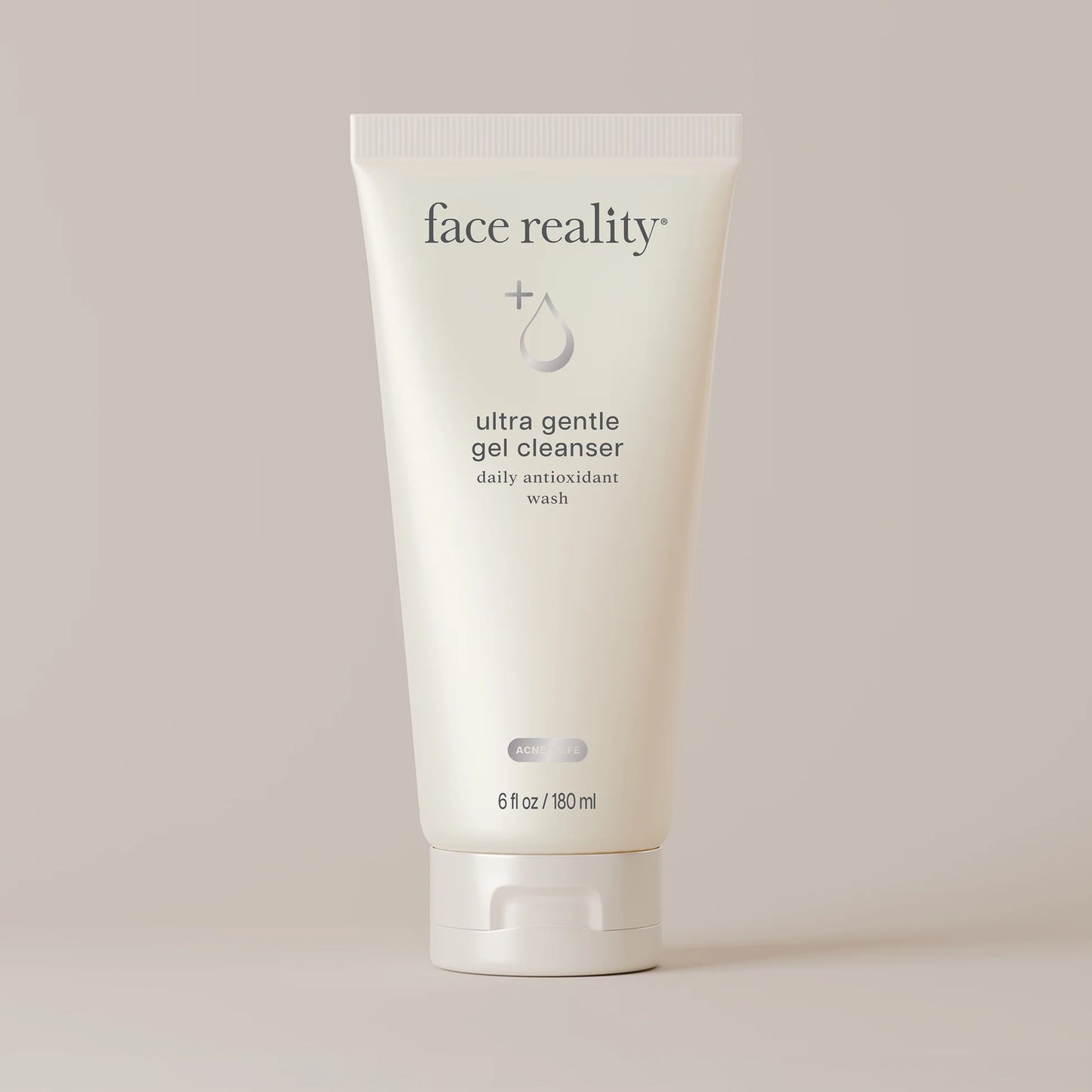 Tube of 'face reality' ultra gentle gel cleanser on a light background