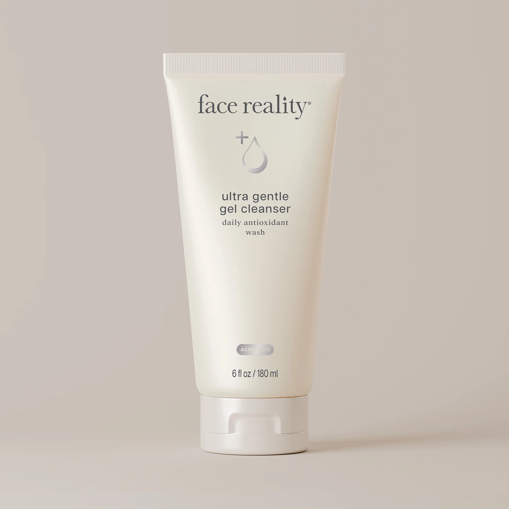 Tube of 'face reality' ultra gentle gel cleanser on a light background