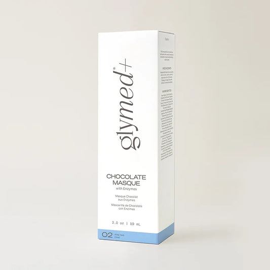 Glymed Chocolate Masque packaging on a white background