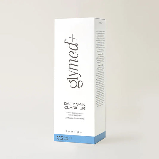 Glymed Daily Skin Clarifier packaging on a light gray background