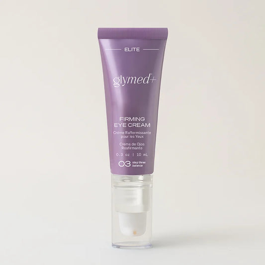 Glymed Firming Eye Cream tube on a white background
