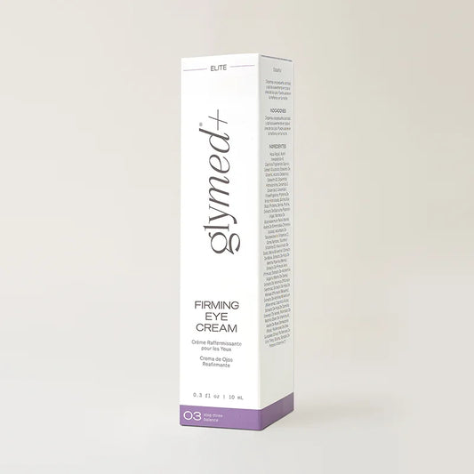 Glymed+ Firming Eye Cream packaging on a light gray background