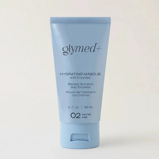 Glymed Plus hydrating masque tube on a white background