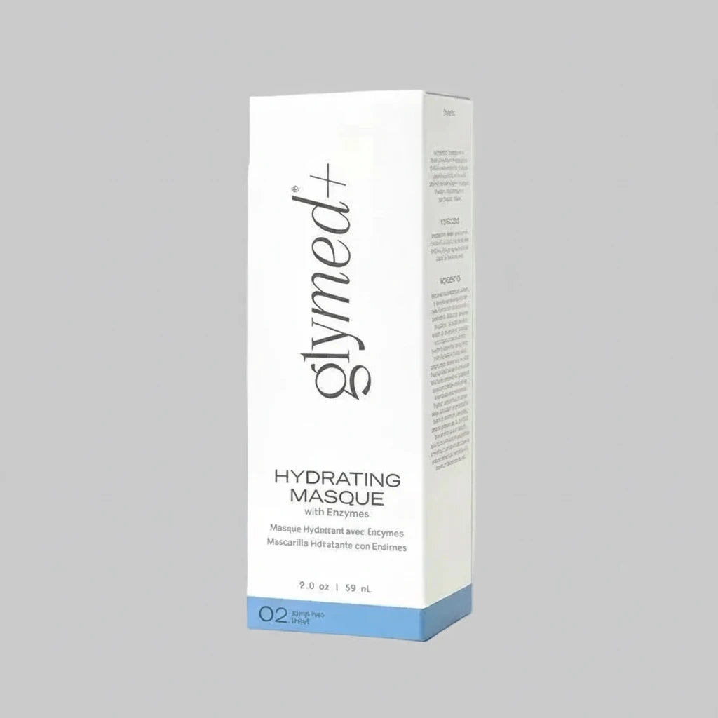 Glymed Plus Hydrating Masque with Enzymes box on white background