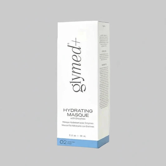 Glymed Plus Hydrating Masque with Enzymes box on white background