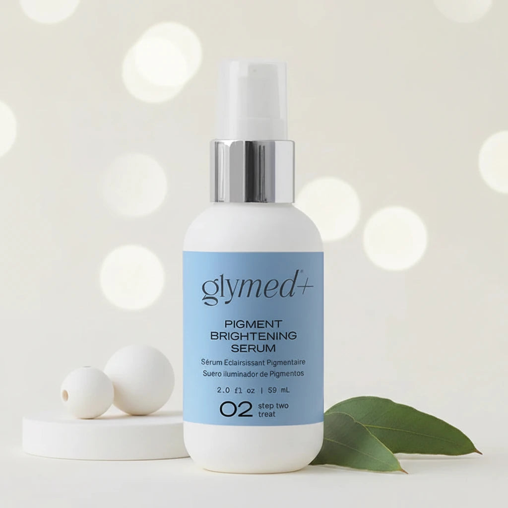 Glymed Plus Pigment Brightening Serum bottle on a light background