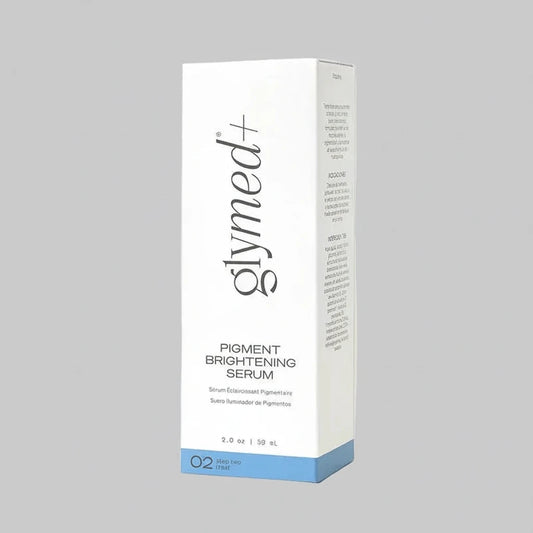 Glymed Plus Pigment Brightening Serum packaging on a white background