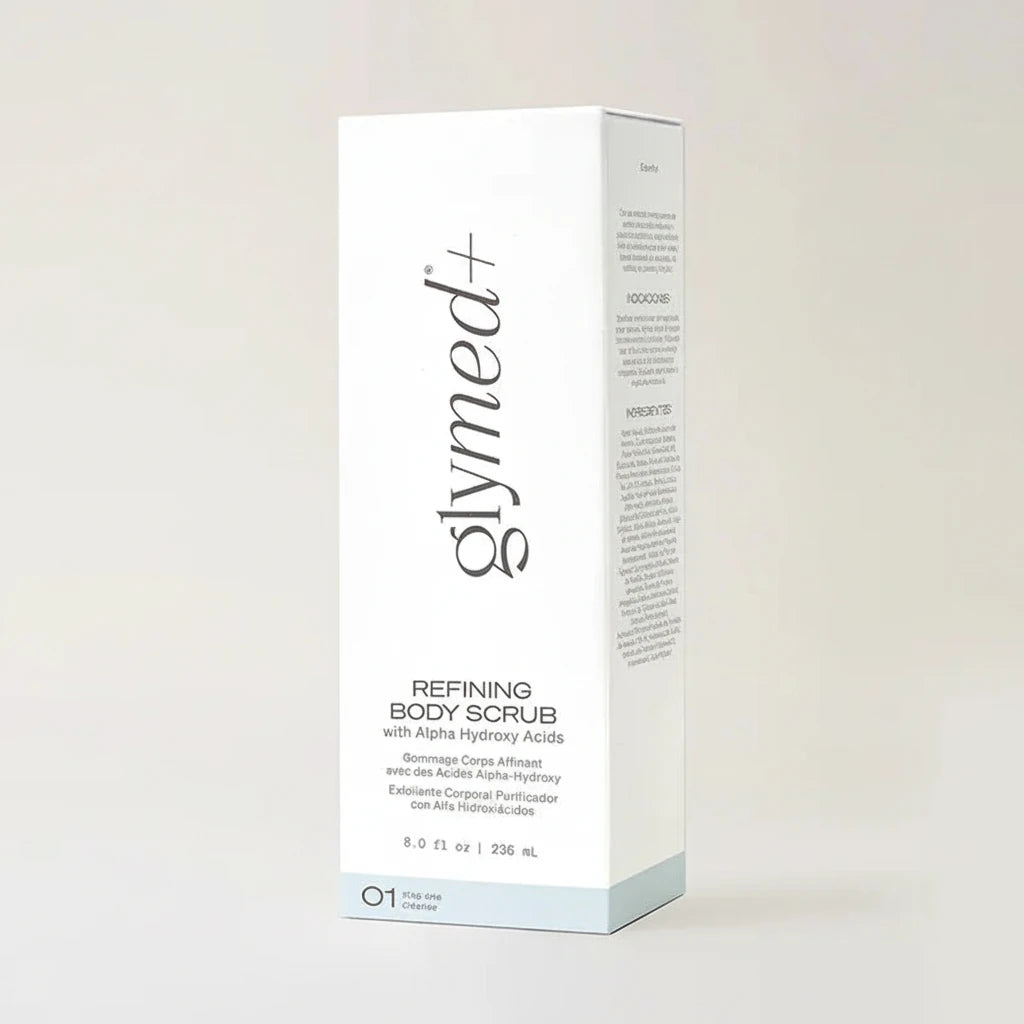 Glymed Plus Glycolic Facial Cleanser packaging on a light gray background