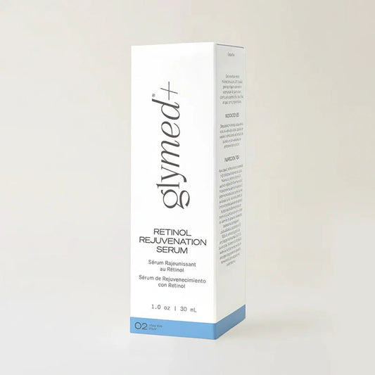 Glymed Plus Retinol Rejuvenation Serum packaging on a white background