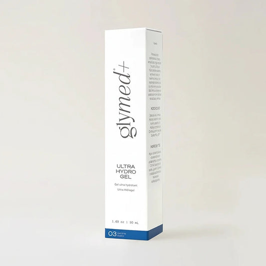 Glymed Plus Ultra Hydro Gel packaging on a white background