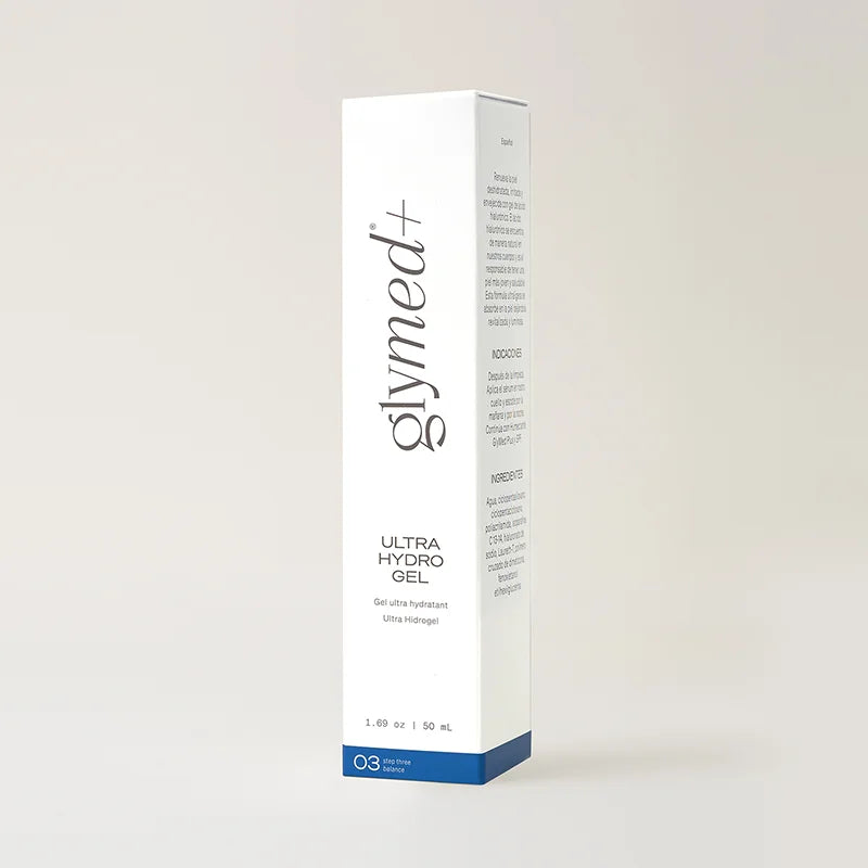Glymed Ultra Hydro Gel packaging on a white background