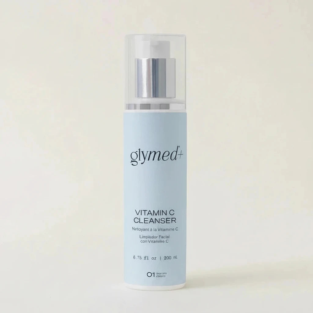 Glymed Vitamin C Cleanser bottle on a white background