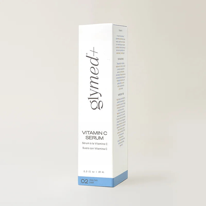Glymed Vitamin C Serum packaging on a light gray background