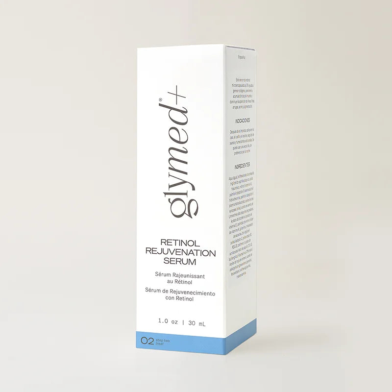 Glymed Retinol Rejuvenation Serum packaging on a white background