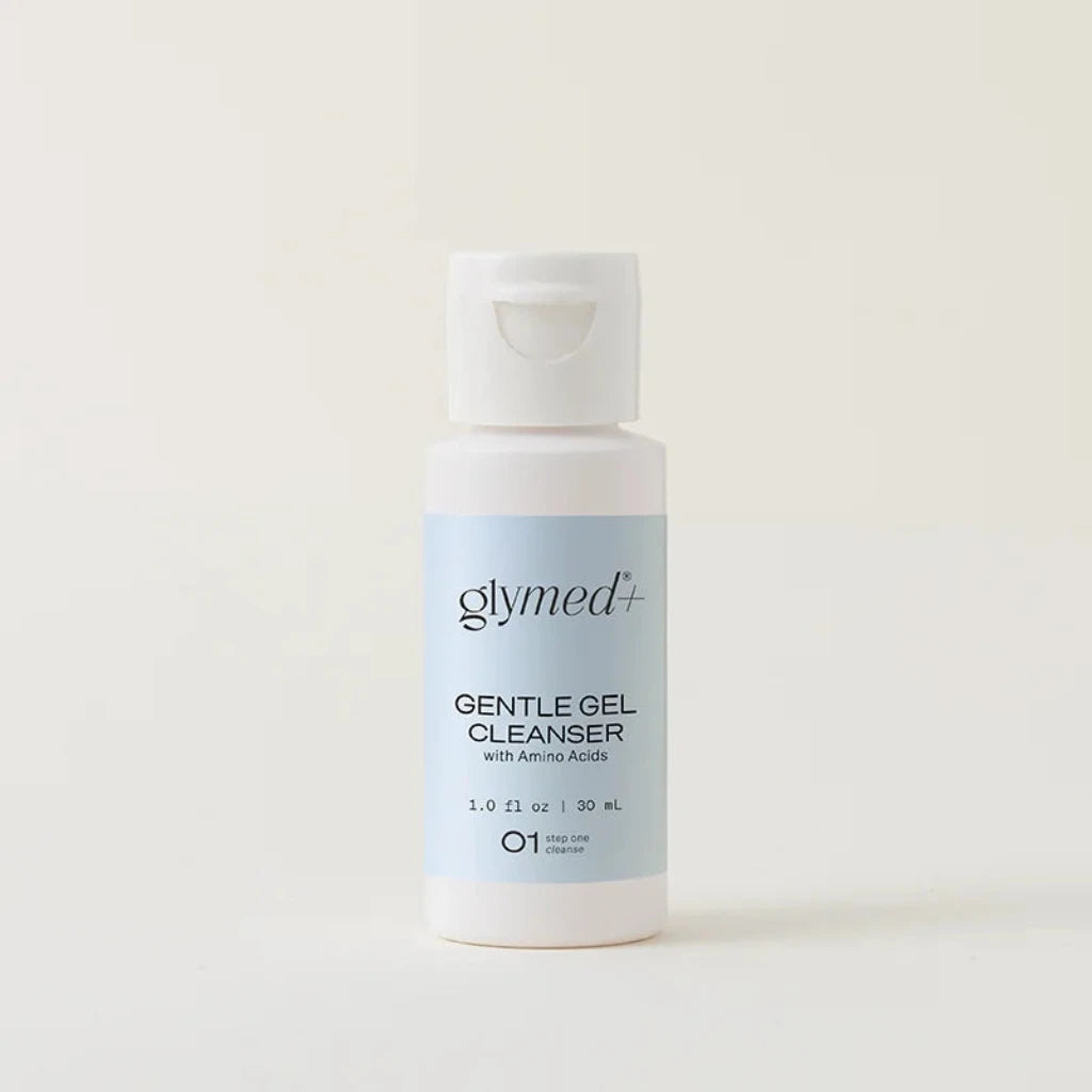 Glymed Gentle Gel Cleanser bottle on a white background