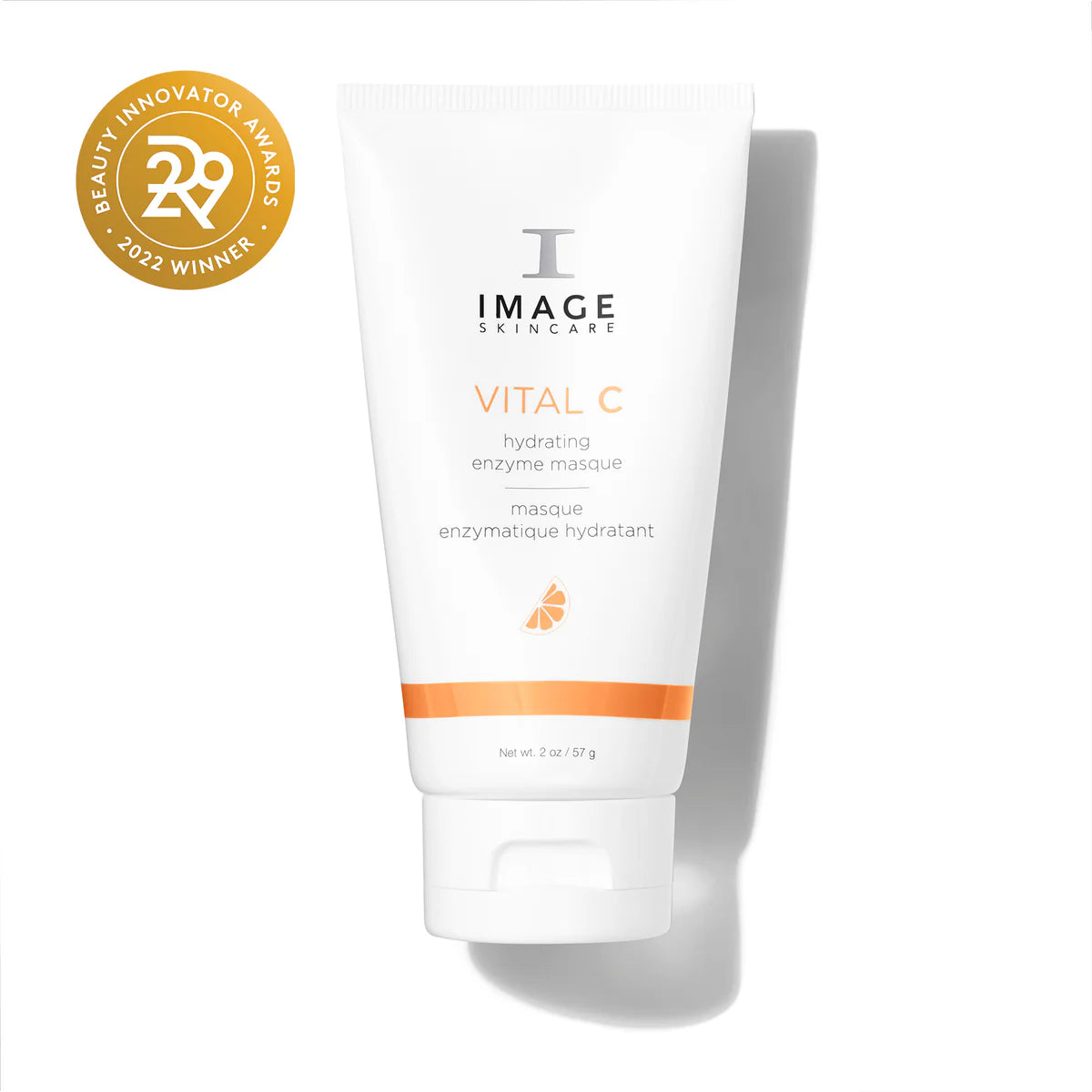 Skincare product labeled 'Vital C' by IMAGE Skincare on a white background with a gold award badge.