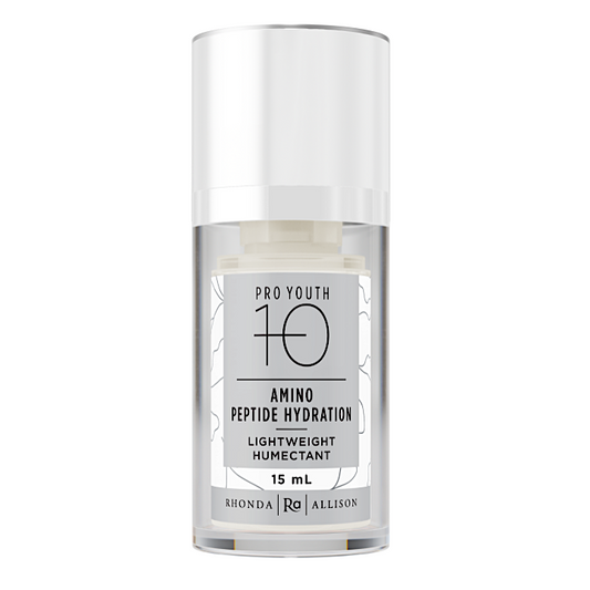 Skincare serum bottle labeled 'Pro Youth 10' on a white background