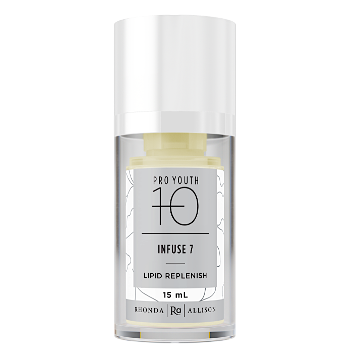 Skincare serum bottle labeled 'Pro Youth 10' on a white background