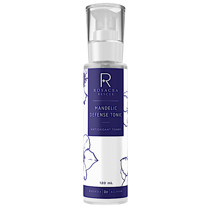 Rosacea Relief Mandelic Defense Tonic bottle on a white background
