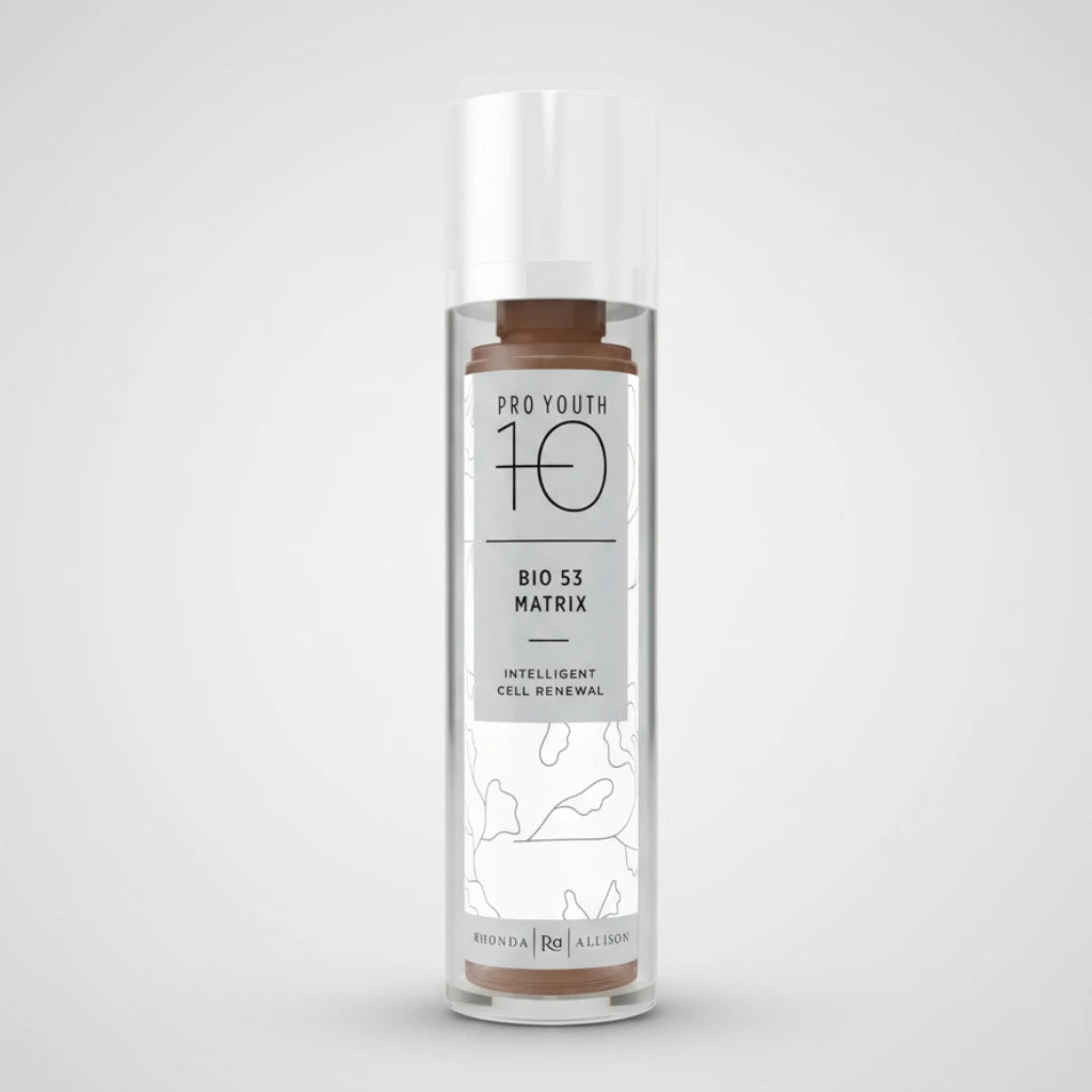 Skincare bottle labeled 'Pro Youth 10' with a white background