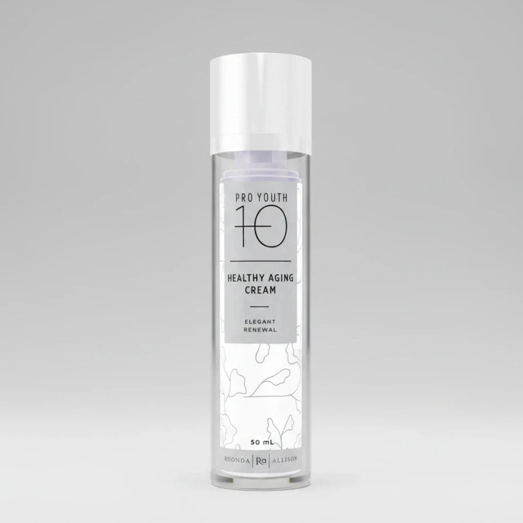 Pro Youth 10 Healthy Aging Cream bottle on a light grey background