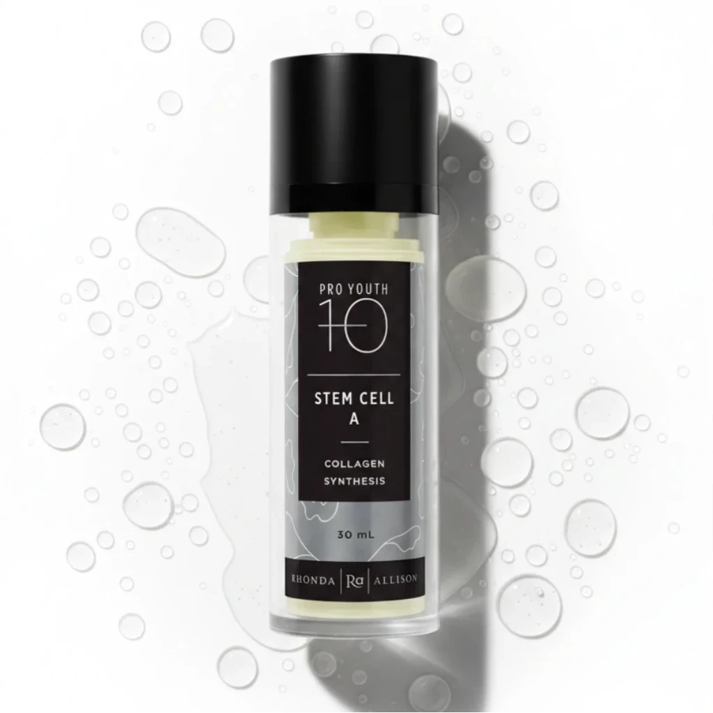 Rhonda Allison STEM CELL A with serum drops on a white background