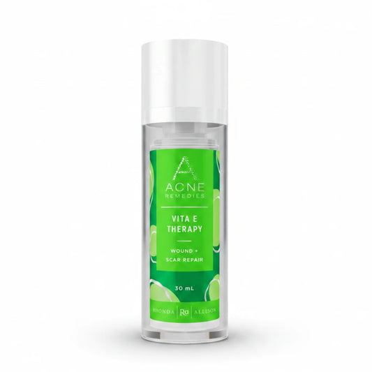 Acne Remedies Vita E Therapy bottle on a white background