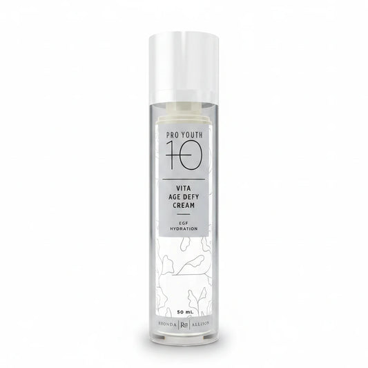 Pro Youth 10 Vita Age Defy Cream bottle on a white background