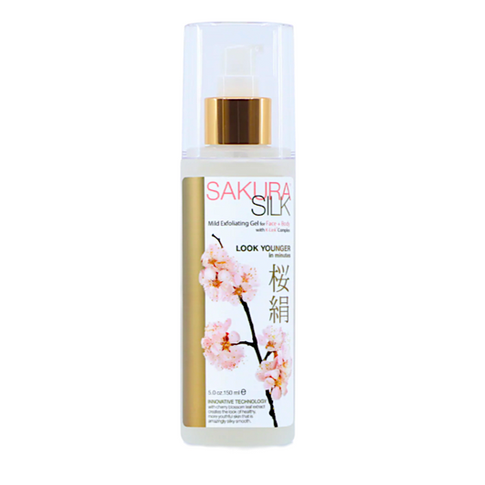 Sakura Silk Exfoliating Gel for Face & Body 5 oz