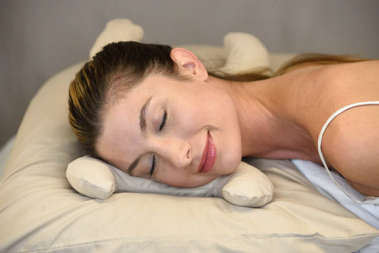 La Petite Save My Face Pillow - with Satin Champagne Case