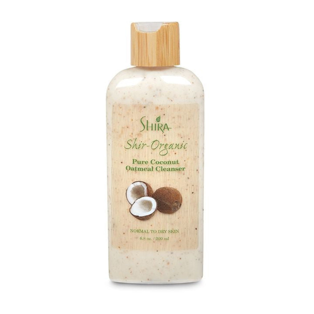 Shira Shir-Organic Pure Coconut Oatmeal Cleanser bottle on a white background