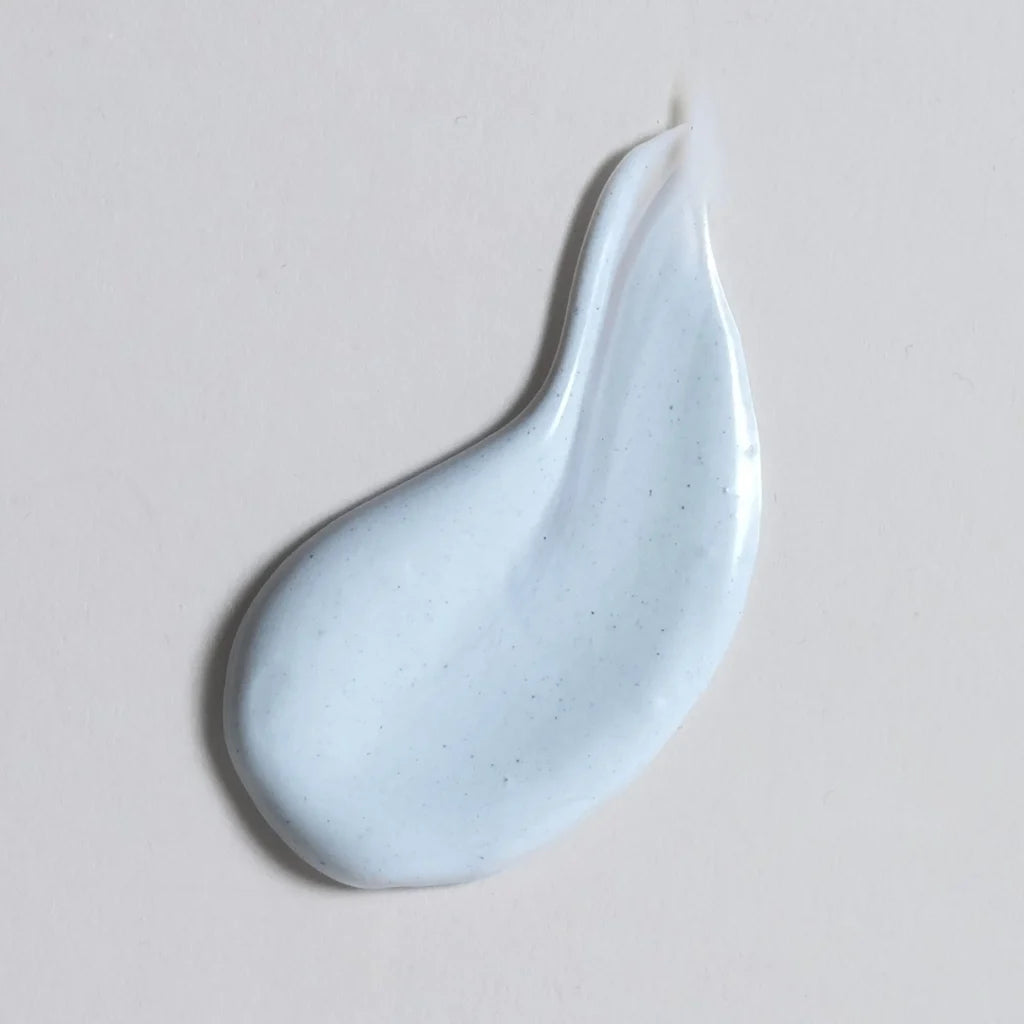 Skin Script Charcoal Mask Smear on beige background