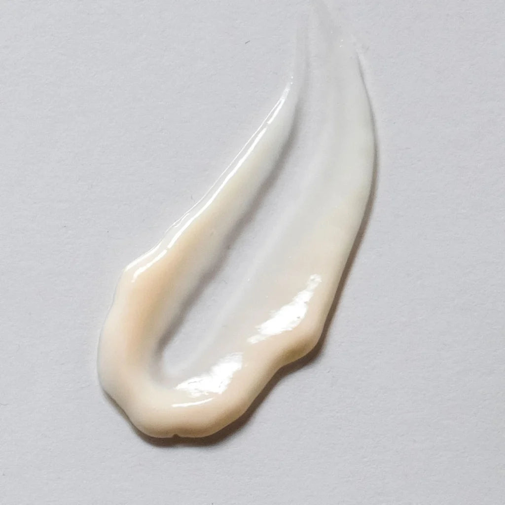 Skin Script Tri-Peptide Eye Cream Smear across a grey background