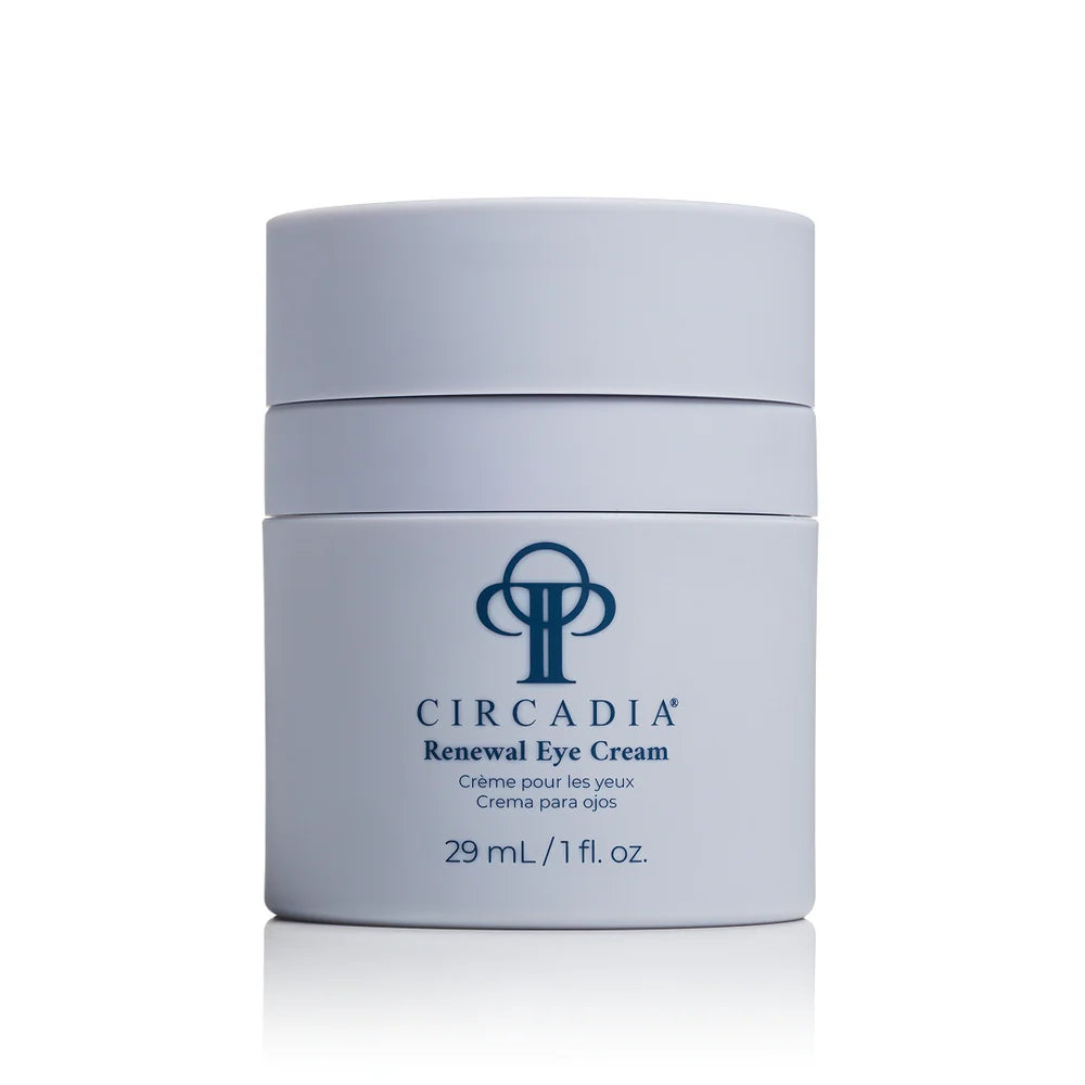 Circadia Renewal Eye Cream jar on a white background