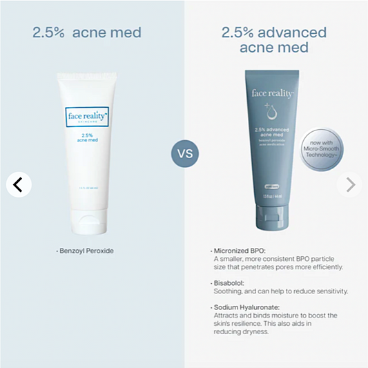 Face Reality 2.5% Acne Med - New Formula, 2.5% Advanced Acne Med
