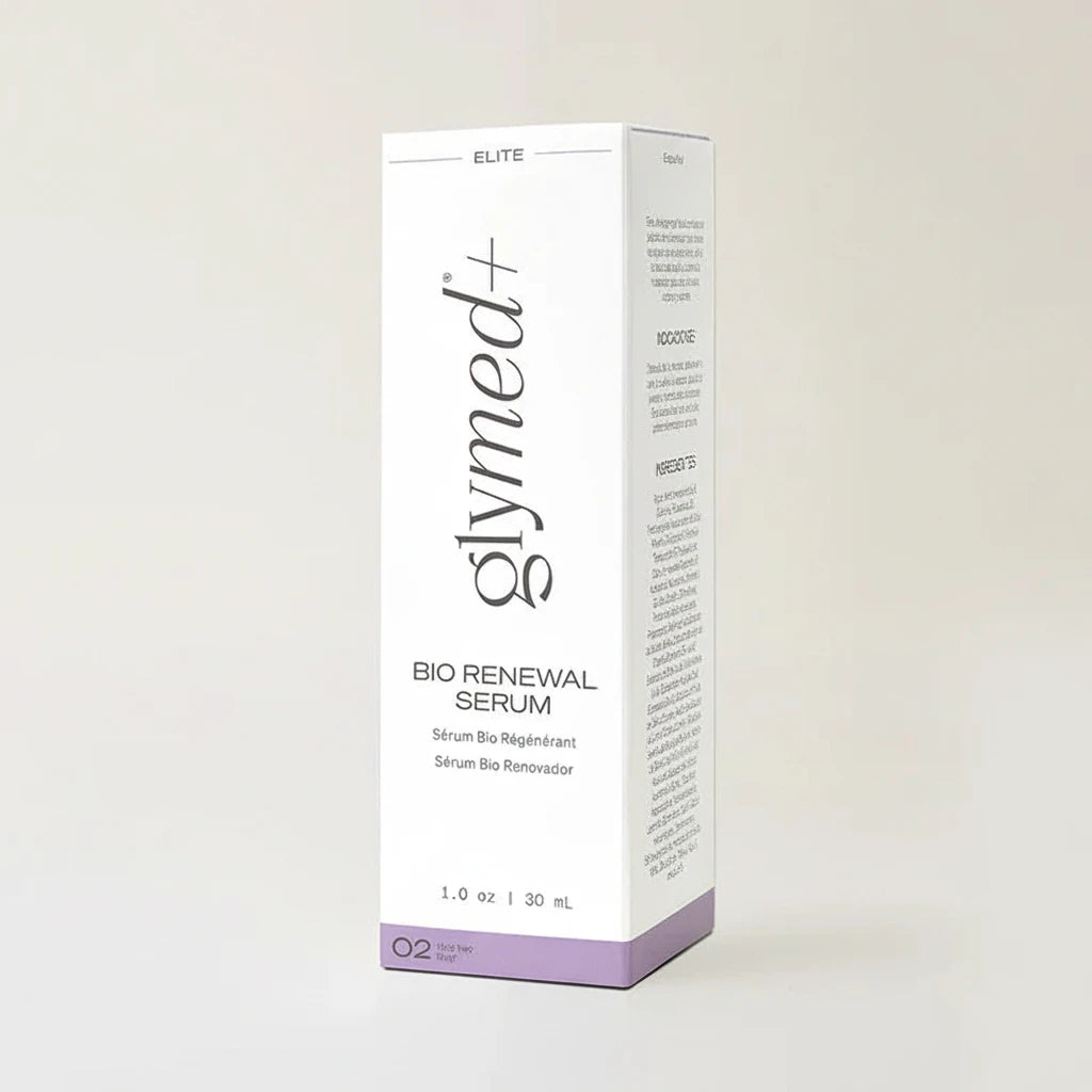 Glymed Bio Renewal Serum packaging on a white background