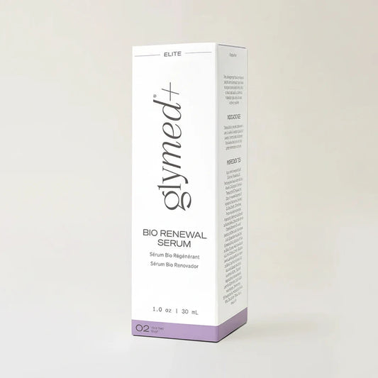 Glymed Bio Renewal Serum packaging on a white background