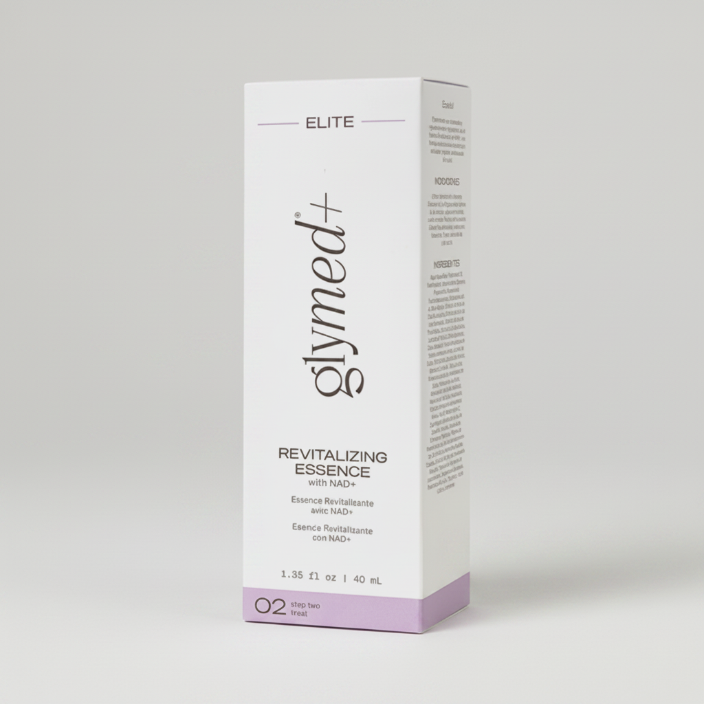 Glymed Plus Elite Revitalizing Essence box on a white background