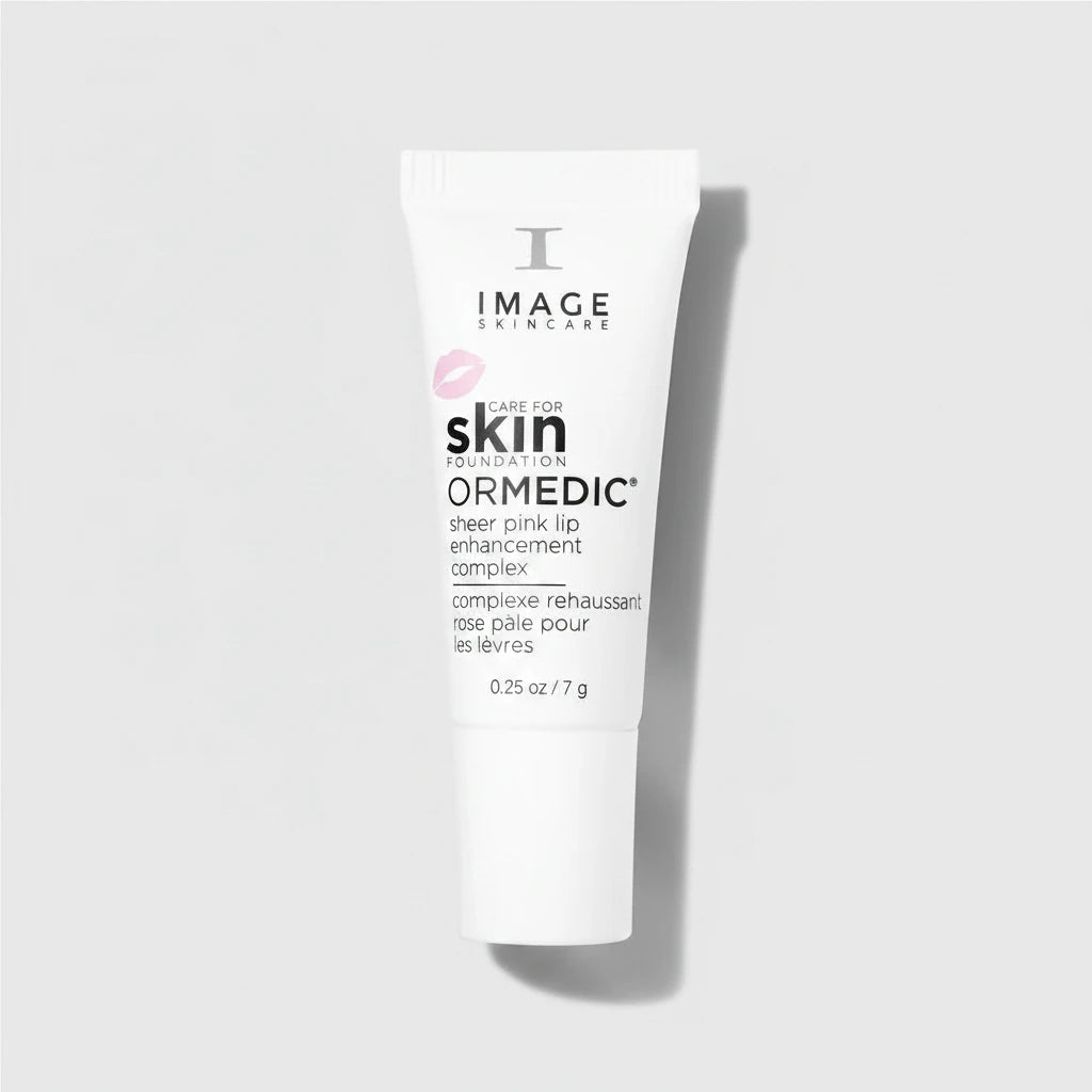image skincare ORMEDIC CARE sheer pink lip enhancement complex product on a white background