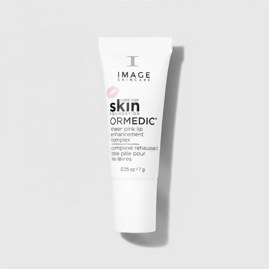 image skincare ORMEDIC CARE sheer pink lip enhancement complex product on a white background