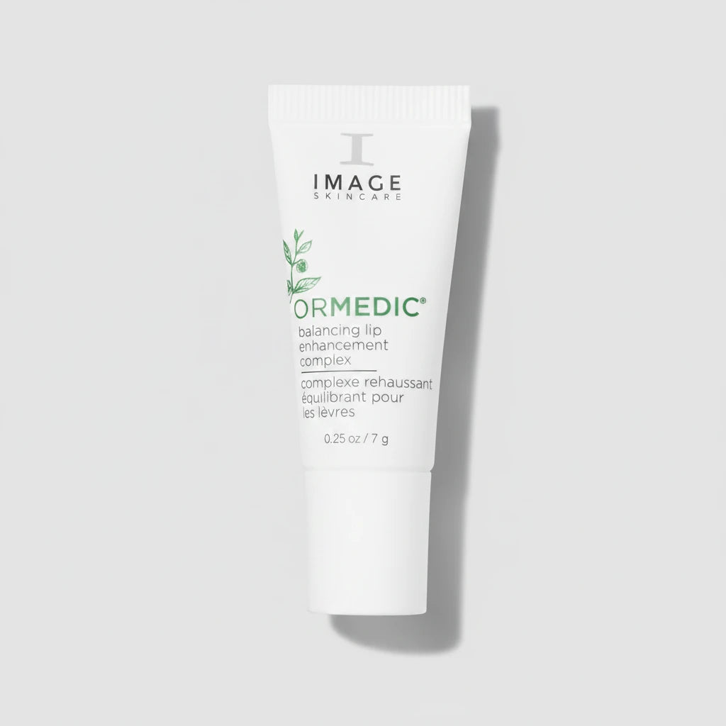 Tube of Image Skincare ORMEDIC balancing lip enhancement complex on a white background